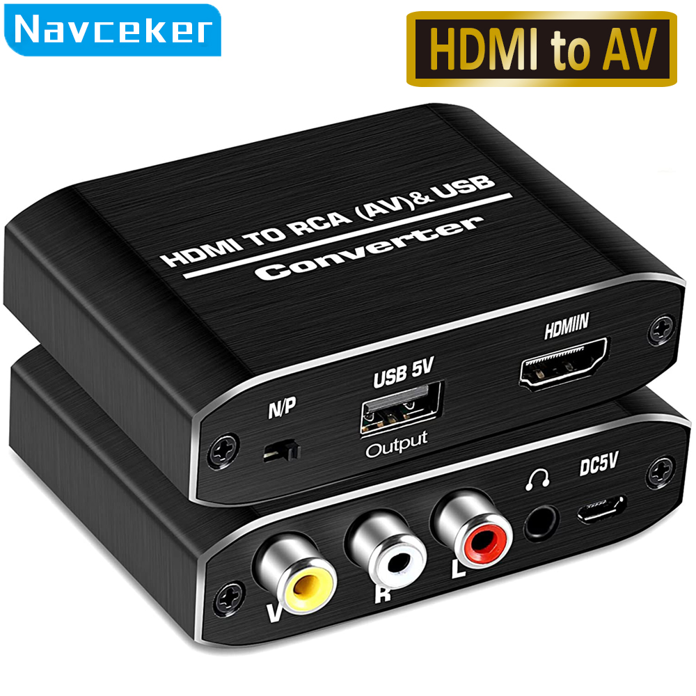 Scart To Hdmi - Navceker hdmi para av scaler adaptador