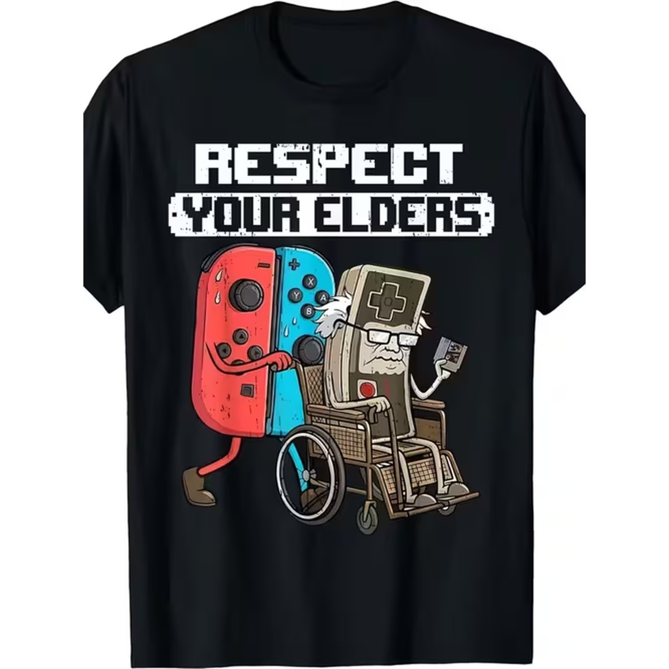 Retro Gaming T Shirt - Camiseta Masculina Estampada Tema Elders Confortável