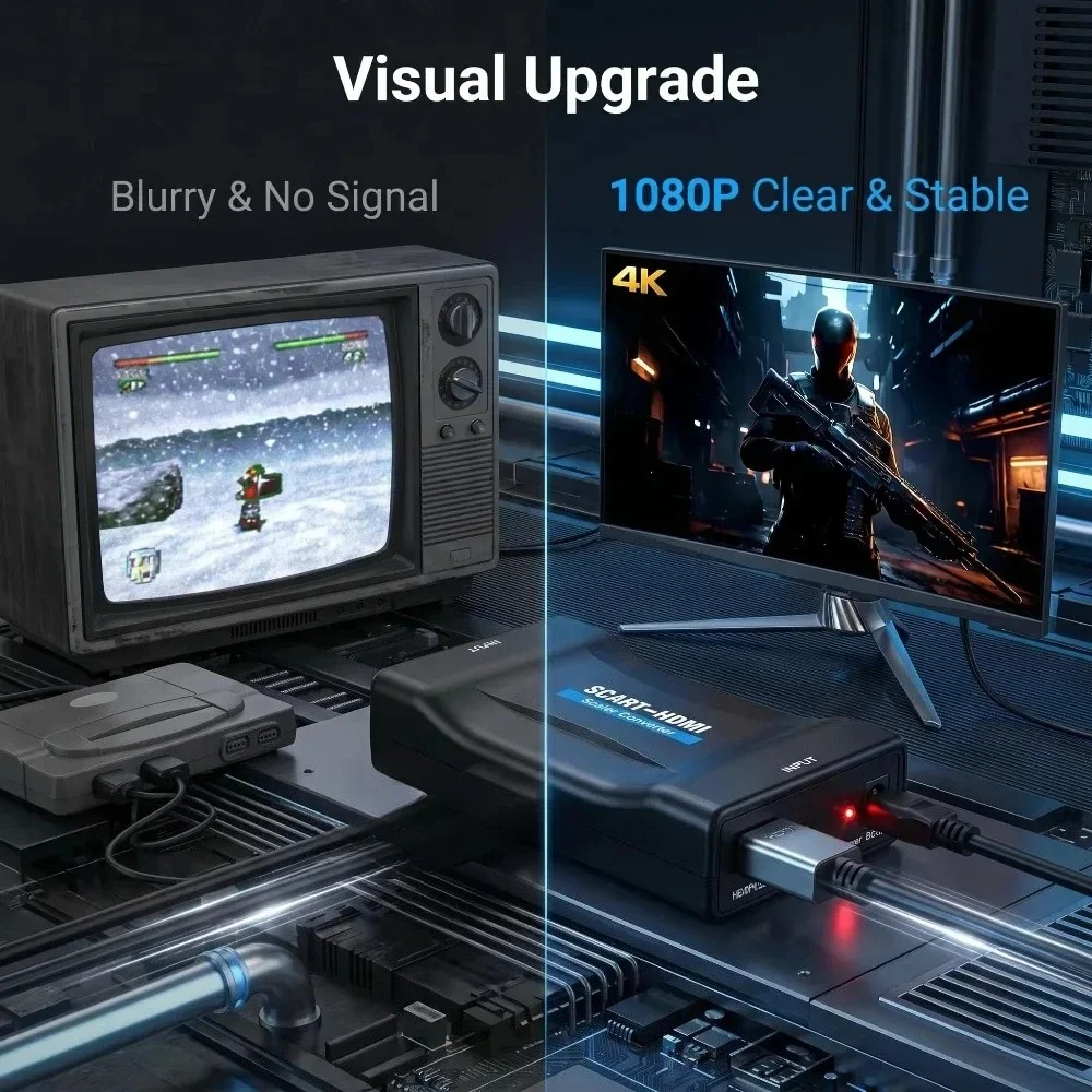 Adaptador Conversor com Cabo U - Scart To Hdmi avaliação e preço