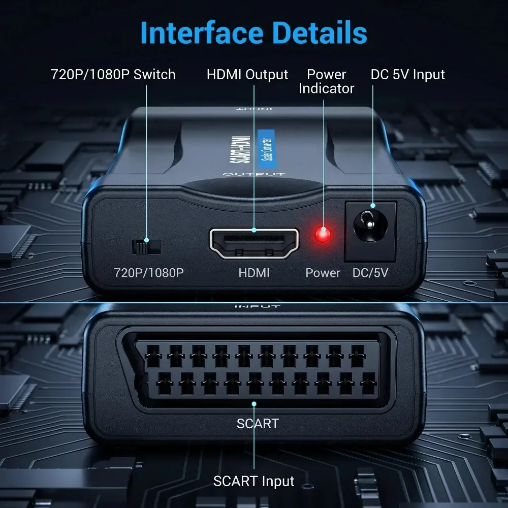 Adaptador Conversor com Cabo U - Scart To Hdmi avaliação e preço